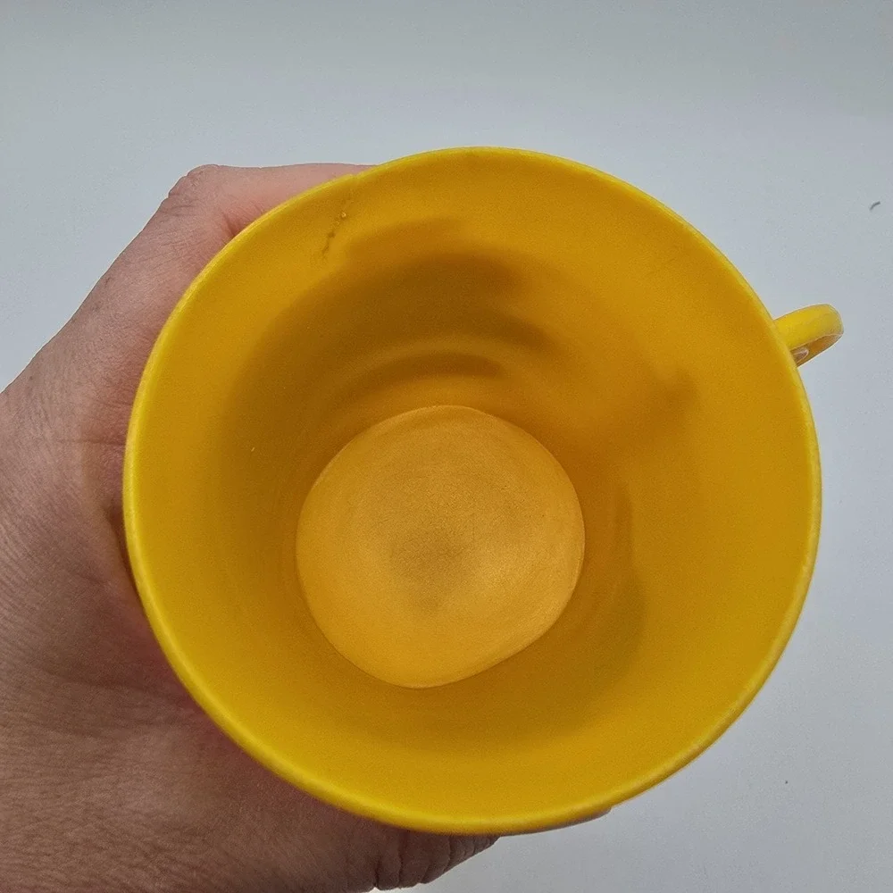 Vintage Plastic Kid Drinking Cup Yellow Boot Spur Cowboy Cowgirl Western Floral